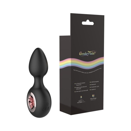 Gender Fluid Tremor Rechargeable Silicone Anal Rimmer Vibrating Plug