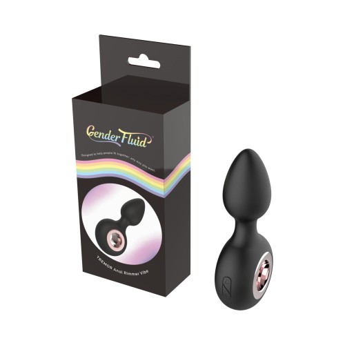 Gender Fluid Tremor Rechargeable Silicone Anal Rimmer Vibrating Plug