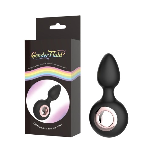 Gender Fluid Tremor Rechargeable Silicone Anal Rimmer Vibrating Plug