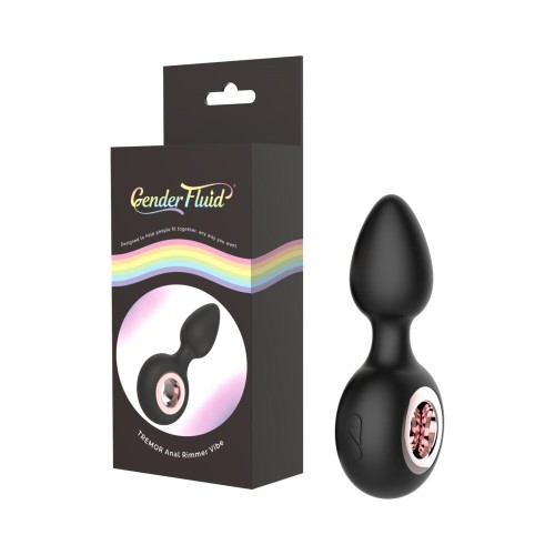 Gender Fluid Tremor Rechargeable Silicone Anal Rimmer Vibrating Plug