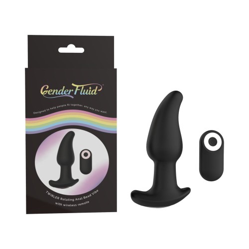 Gender Fluid Vibrador Anal con Cuentas Rotativas