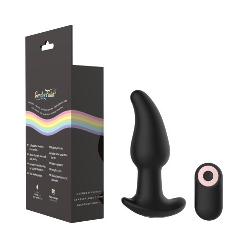 Gender Fluid Vibrador Anal con Cuentas Rotativas