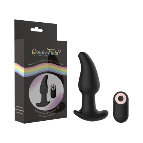 Gender Fluid Vibrador Anal con Cuentas Rotativas