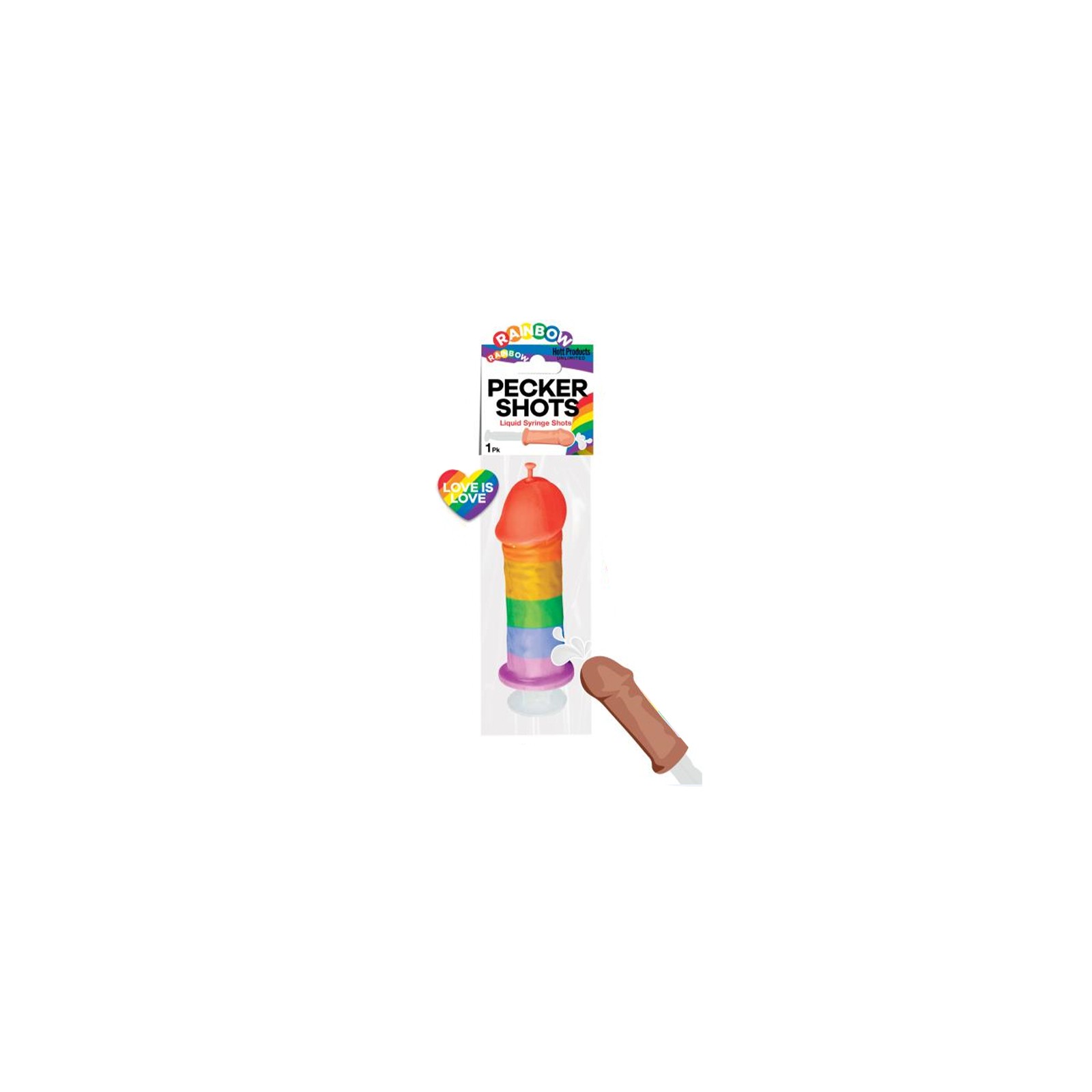 Pecker Shot Syringe - Rainbow