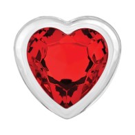 Adam & Eve Glass Anal Plug Red Gem Base Large