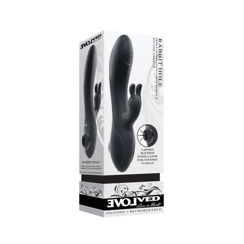 Evolved Rabbit Hole 3-in-1 Vibrator with Suction