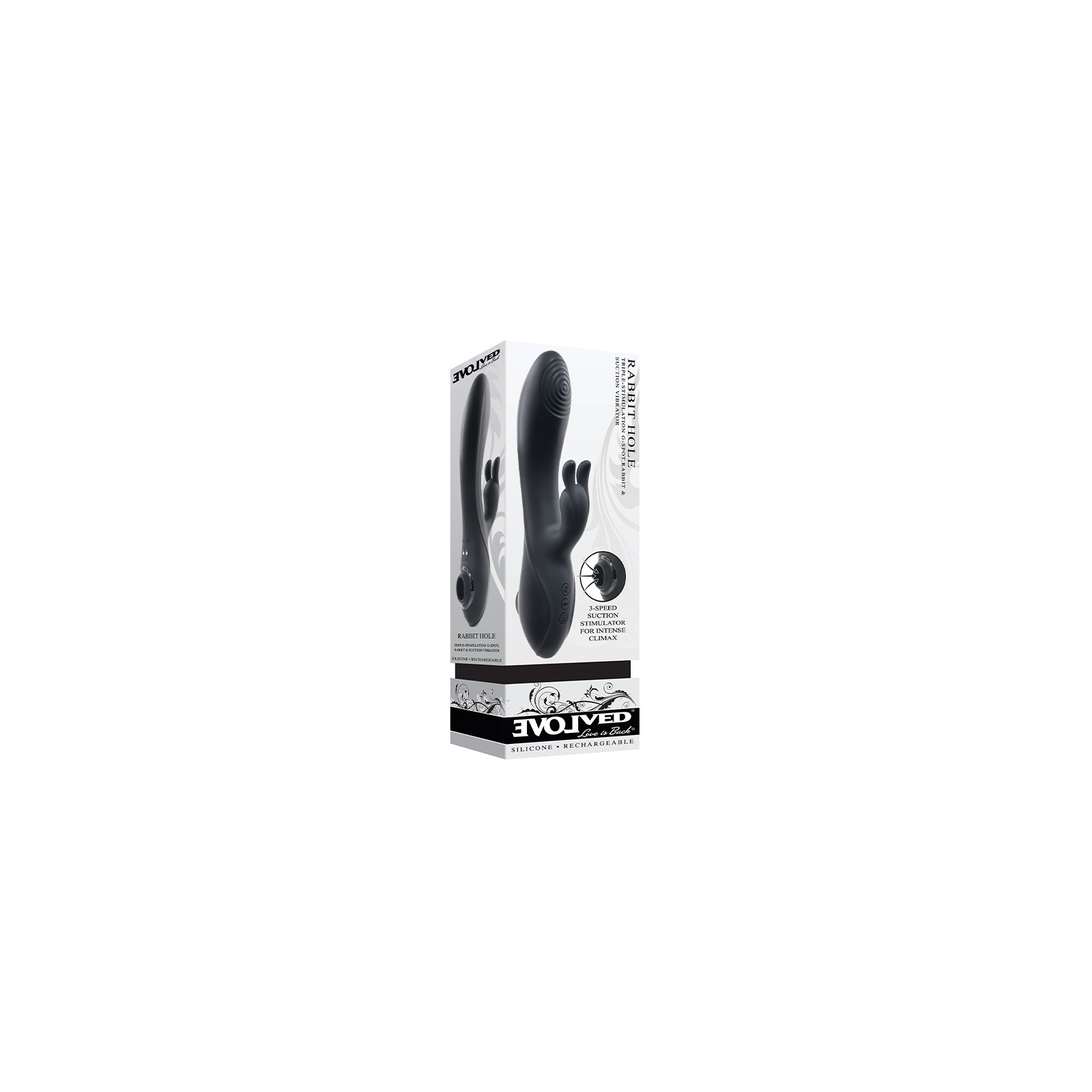 Evolved Rabbit Hole Vibrador Succión 3 en 1