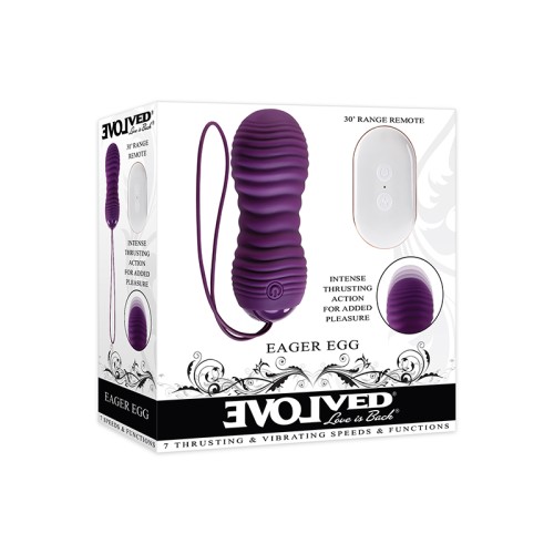 Evolved Eager Egg Rechargeable Vibrator Purple