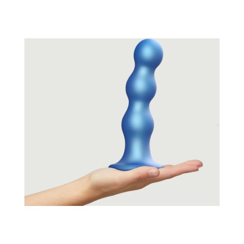 Dildo Plug Balls Híbrido de Silicona Strap-On-Me Azul Metálico XL