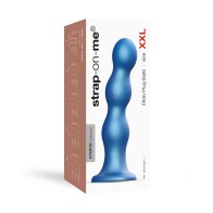 Dildo Plug Balls Híbrido Strap-On-Me - Azul Metálico XXL