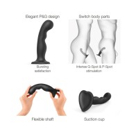 Plug Dildo Híbrido de Silicona Strap-On-Me Negro XL