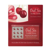 Oral Sex Scratch Tickets for Fun