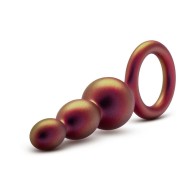 Anal Adventures Matrix Silicone Beaded Loop Plug Copper