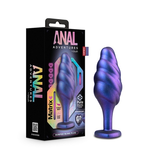 Anal Adventures Matrix Bumped Bling Plug