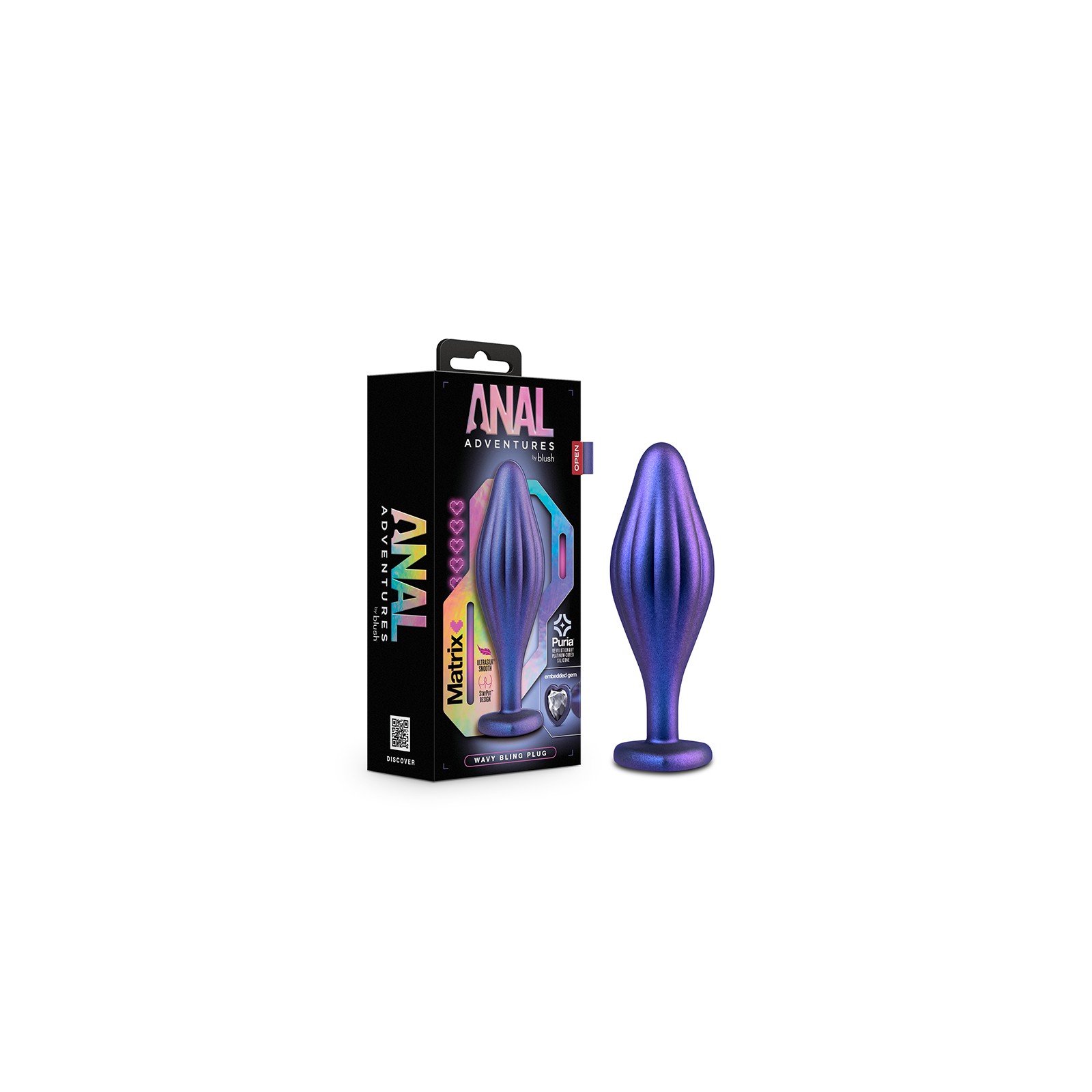 Anal Adventures Matrix Wavy Bling Plug