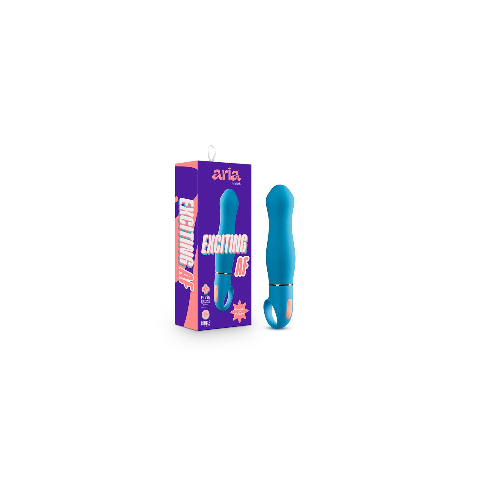 Aria Exciting AF Silicone Vibrator Blue