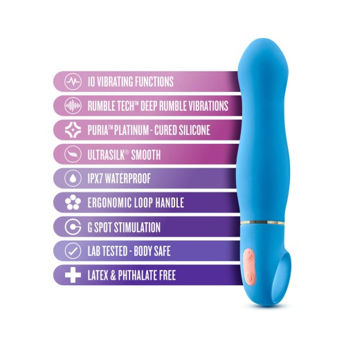 Aria Exciting AF Silicone Vibrator Blue