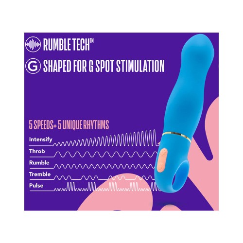 Aria Exciting AF Silicone Vibrator Blue