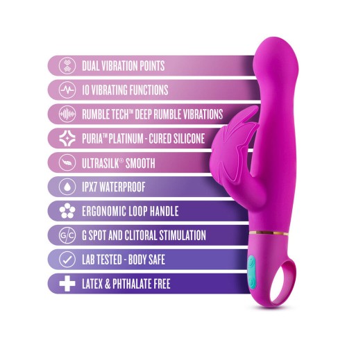 Aria Naughty AF Vibrador Silicona Doble Estimulación - Poder y Elegancia