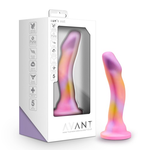 Dildo de Silicona Avant Sun's Out de 7.5 Pulgadas Rosa para Placer