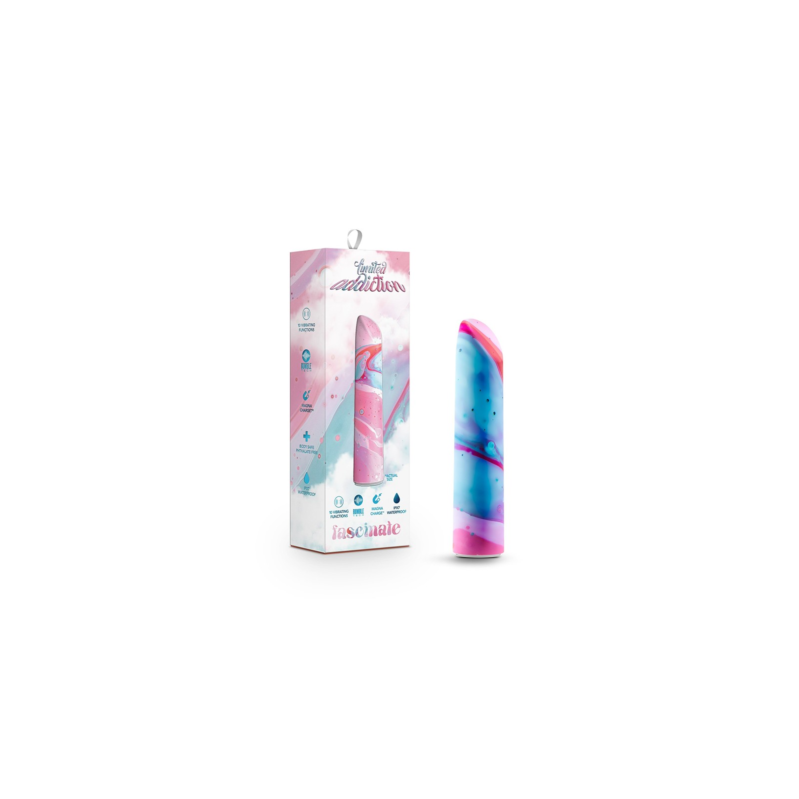 Limited Addiction Fascinate Power Vibe Rechargeable Bullet Peach