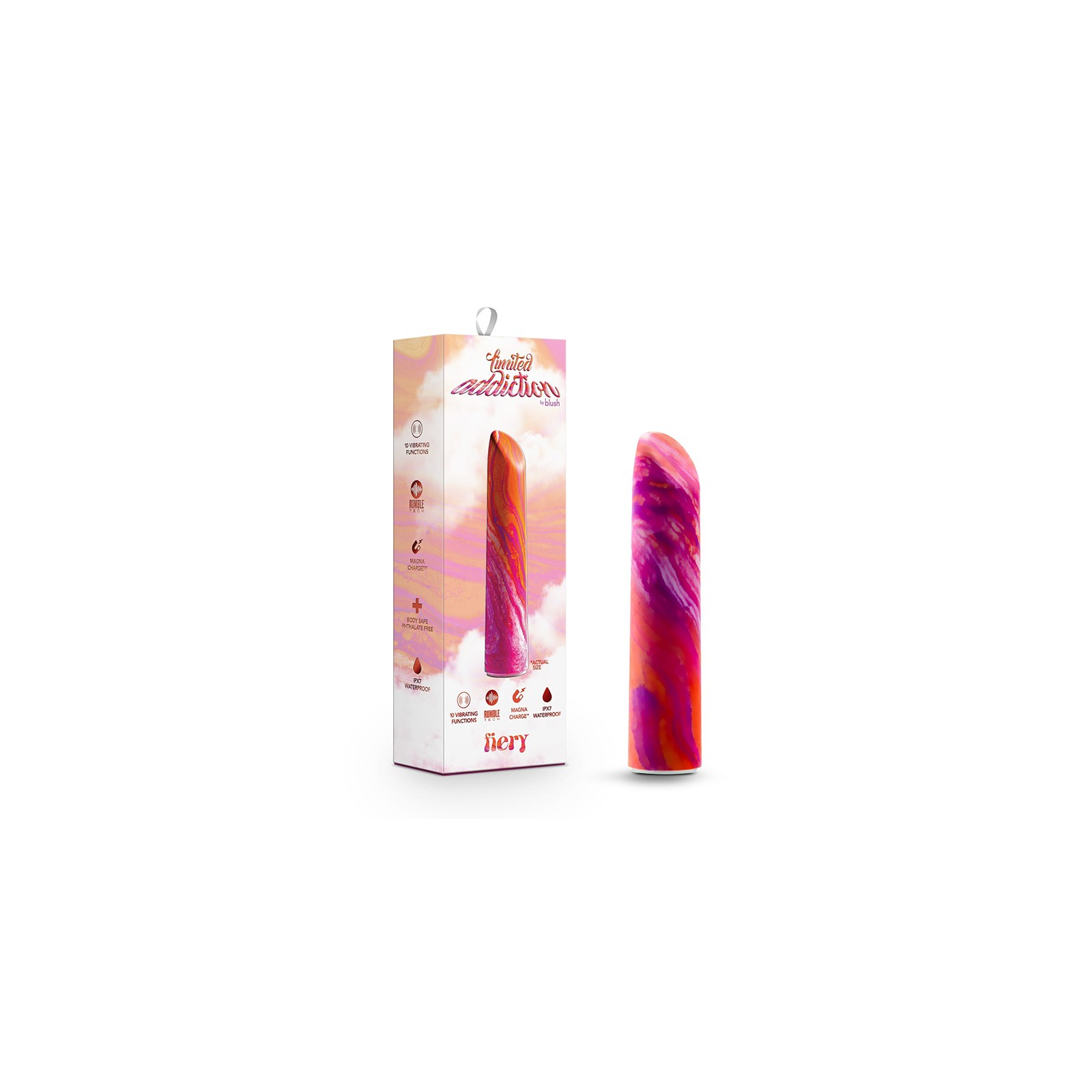 Limited Addiction Fiery Power Vibe Rechargeable Bullet Coral