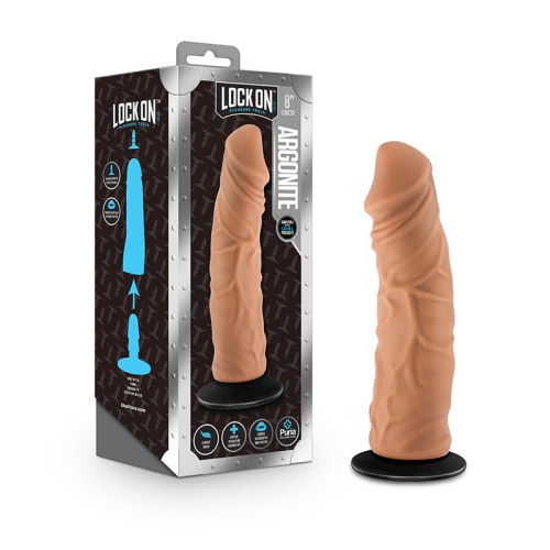 Dildo Realista Lock On Argonite 8 in. con Ventosa