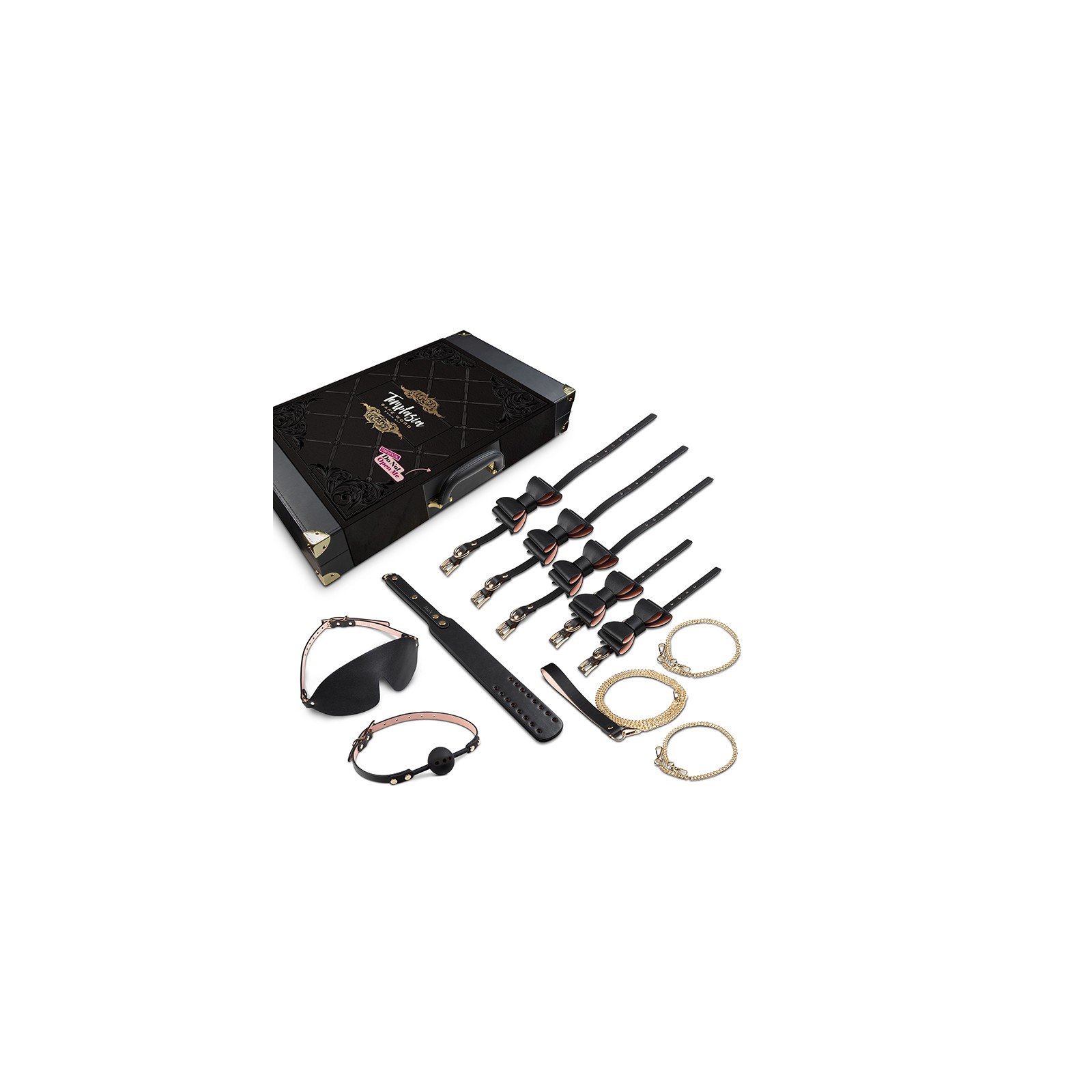 Temptasia Safe Word Kit de Bondage 10 Piezas Negro