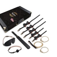 Temptasia Safe Word Kit de Bondage 10 Piezas Negro