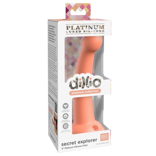 Dillio Platinum Secret Explorer 6 in. Dildo