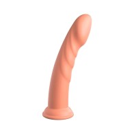 Dillio Dildo de Silicona Super Ocho de 8 Pulgadas Durazno