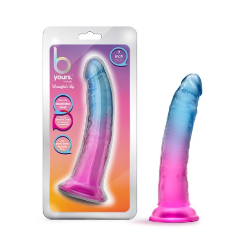 B Yours Beautiful Sky 7 in. Dildo Sunset