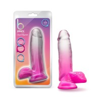 Dildo con Testículos B Yours Sugar Magnolia de 7 in. Fucsia