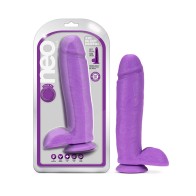 Neo Dildo de 10 Pulgadas de Densidad Doble con Testículos