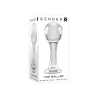 Gender X Round Glass Anal Plug