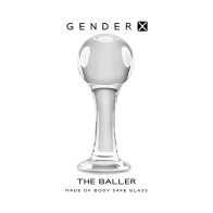 Gender X Round Glass Anal Plug