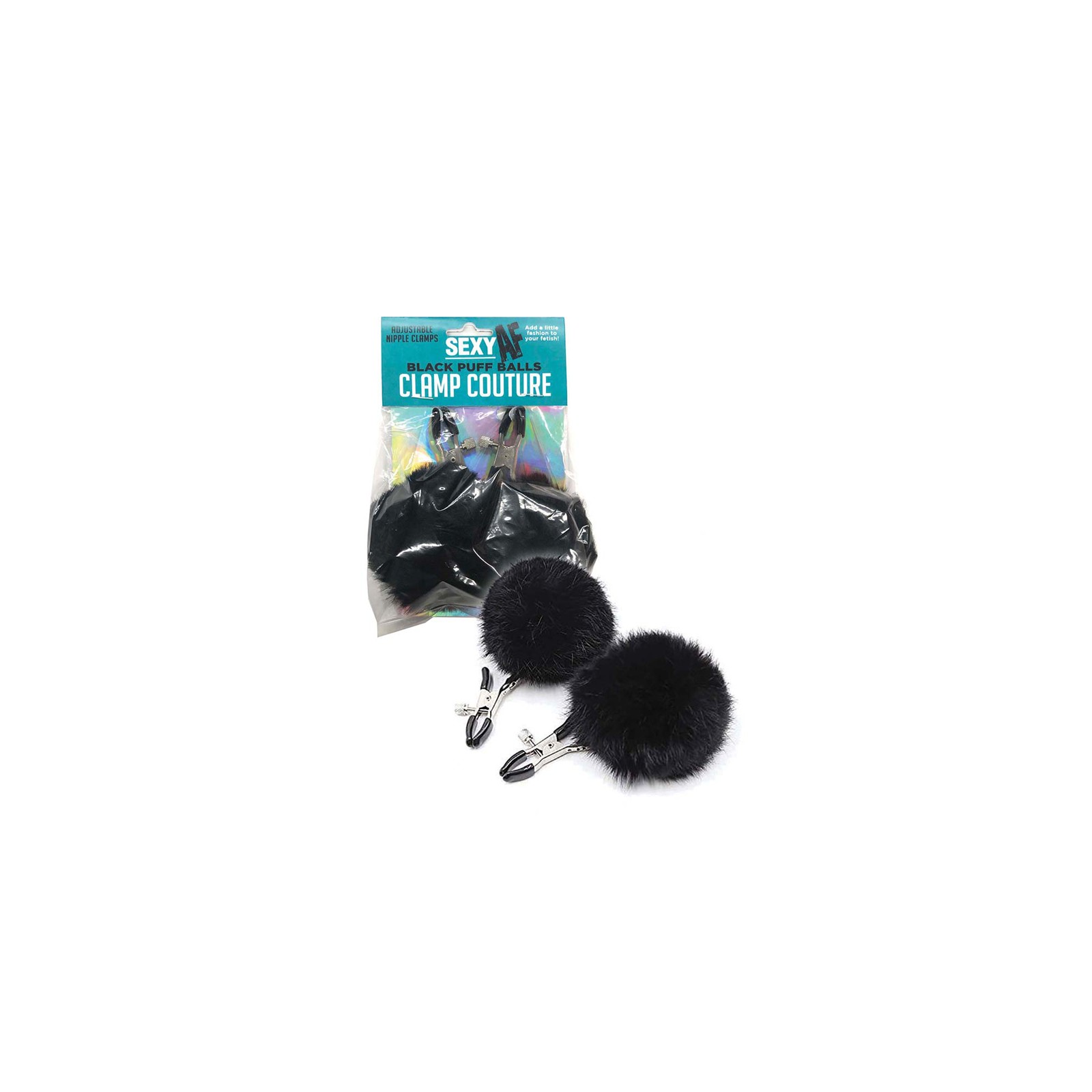 Seductive Nipple Clamps with Puff Balls for Sensual Play