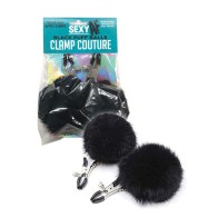 Seductive Nipple Clamps with Puff Balls for Sensual Play