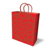 Bolsa de Regalo Brillo Corazones para Fiestas