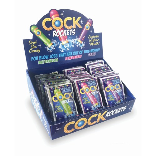 Cock Rockets Oral Sex Candy Assorted Flavor Display