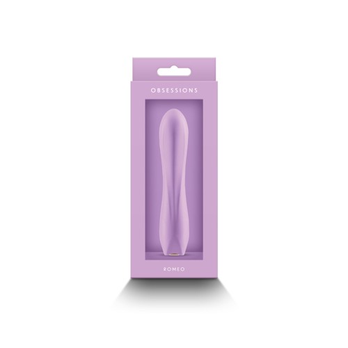 Obsesión Romeo Vibrador de Silicona Púrpura Claro