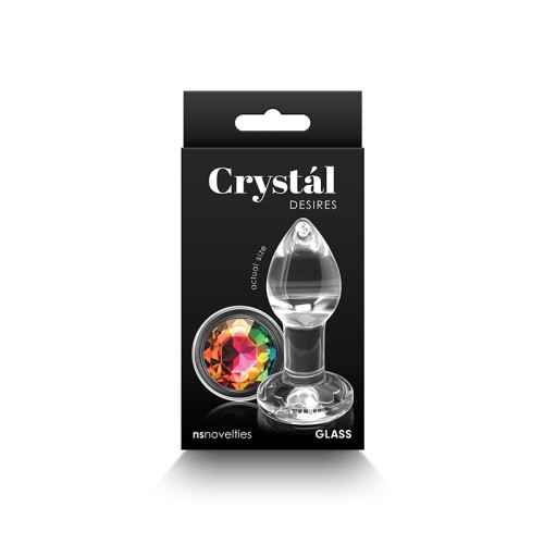 Plug de Cristal con Joyas Arcoíris de Crystal Desires