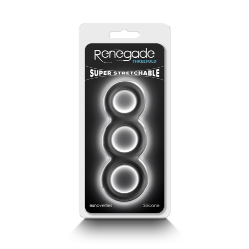 Renegade Threefold Triple Cock Ring - Maximum Pleasure