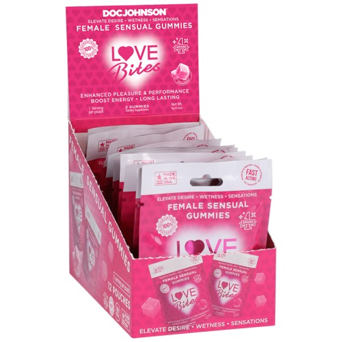 Gomitas Sensuales Femeninas Love Bites Pack de 2