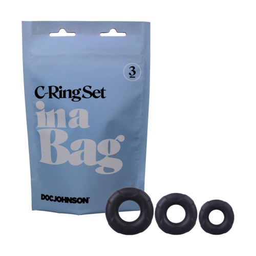 Doc Johnson 3-Piece C-Ring Set for Enhanced Pleasure