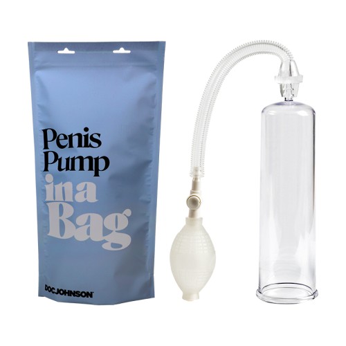 Doc Johnson Penis Pump - In A Bag - Clear