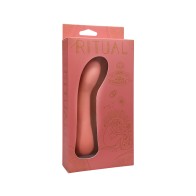 Vibrador de Silicona Recargable G-Spot RITUAL Zen Coral