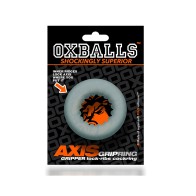 Oxballs Axis Ribbed Cockring Clear Ice