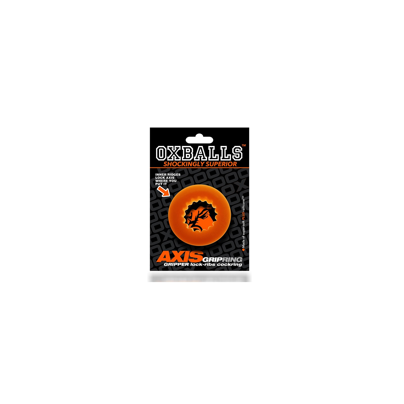 Cockring de Confort OXBALLS AXIS Naranja Hielo