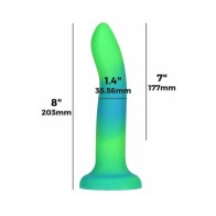 Dildo Flexible de Silicona Addiction Rave - Brilla en la Oscuridad